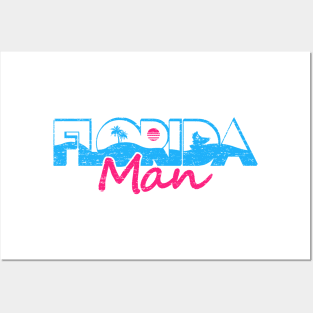 Retro Florida Man Vice Posters and Art